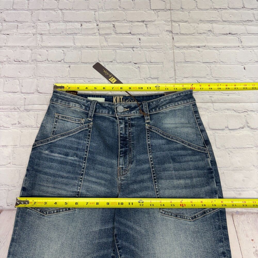 NWT Kut from the Kloth Shay High Rise Barrel Jeans Size 10 Denim D103 -4 - Picture 2 of 16